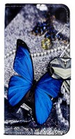Knížkové pouzdro na Huawei P20 Lite modrý motýlek